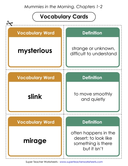 Chapters 1-2 - Vocabulary Cards for Chapters 1-2 Chapters 1-2 - Vocabulary Cards for Chapters 1-2