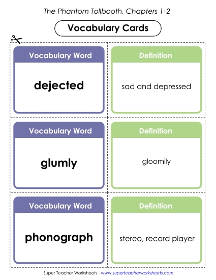 Chapters 1 & 2 - Vocabulary Cards for Chapters 1-2 Chapters 1 & 2 - Vocabulary Cards for Chapters 1-2