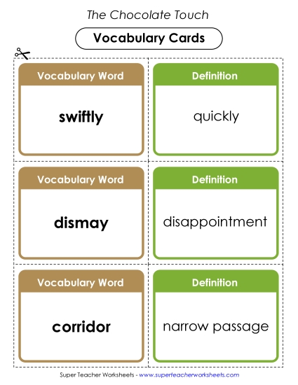 Chapters 5-6 - Vocabulary Cards for Chapters 5 & 6