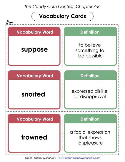 Chapters 7 - 8 - Vocabulary Cards for Chapters 7-8 Chapters 7 - 8 - Vocabulary Cards for Chapters 7-8