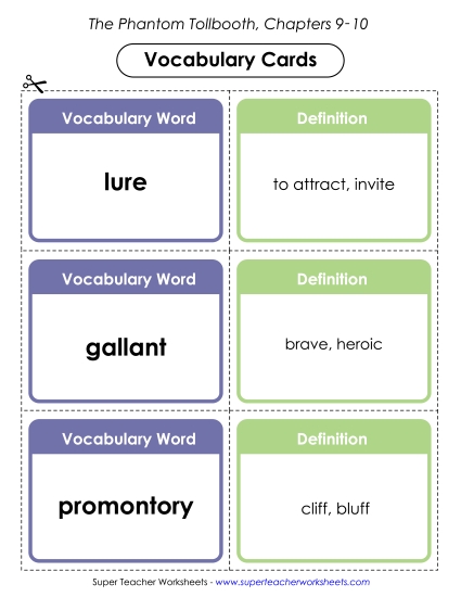 Chapters 9 & 10 - Vocabulary Cards for Chapters 9-10 Chapters 9 & 10 - Vocabulary Cards for Chapters 9-10