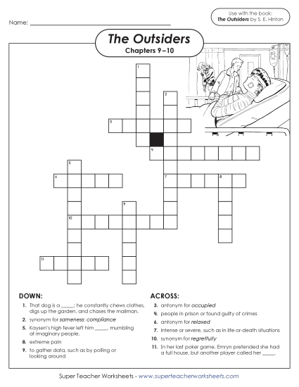 Chapters 9–10 - Vocabulary Crossword (Chapters 9–10) (Printable PDF Worksheet)