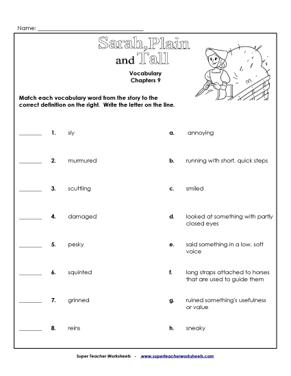 Chapter 9 - Vocabulary for Chapter 9