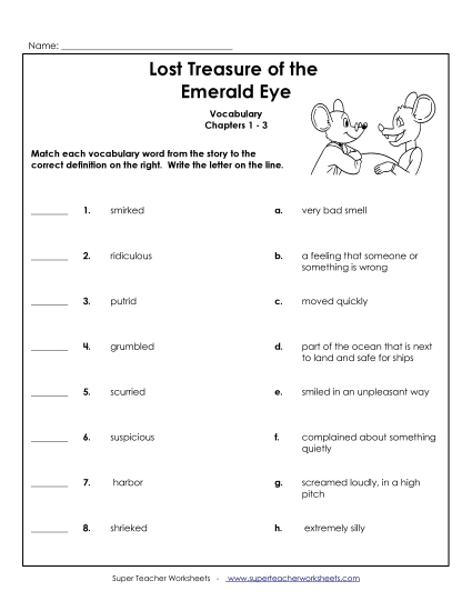 Chapters 1 - 3 - Vocabulary for Chapters 1-3