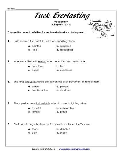 Chapters 10 through 12 - Vocabulary for Chapters 10 - 12 Chapters 10 through 12 - Vocabulary for Chapters 10 - 12