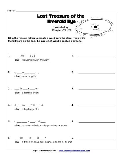 Chapters 25-27 - Vocabulary for Chapters 25-27