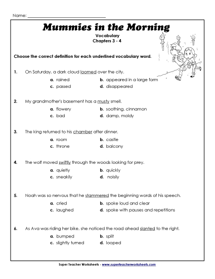 Chapters 3-4 - Vocabulary for Chapters 3-4