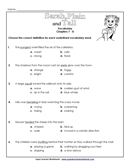Chapters 7-8 - Vocabulary for Chapters 7-8