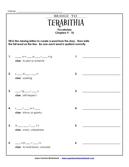 Chapters 9-10 - Vocabulary for Chapters 9 and 10