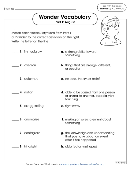 Part 1 - August - Vocabulary for Part 1