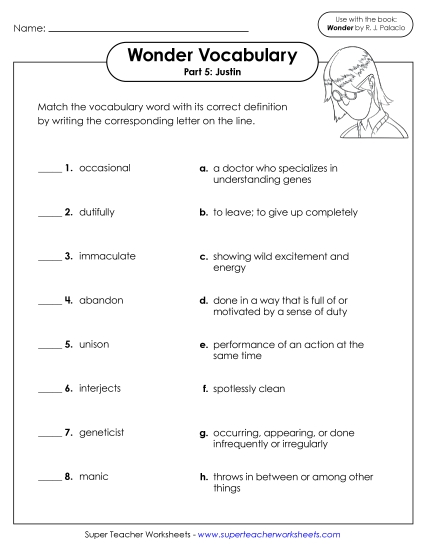 Part 5 - Justin - Vocabulary for Part 5 Part 5 - Justin - Vocabulary for Part 5