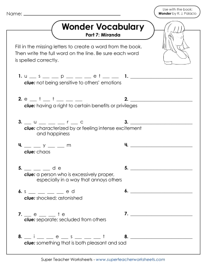 Part 7 - Miranda - Vocabulary for Part 7