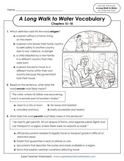 Chapters 15–18 - Vocabulary Questions (Chapters 15–18) (Printable PDF Worksheet)