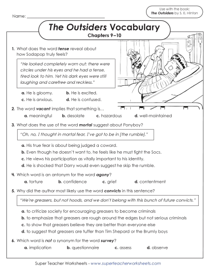 Chapters 9–10 - Vocabulary Questions (Chapters 9–10) (Printable PDF Worksheet)