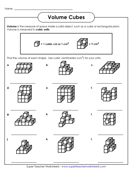 Volume Cubes Intermediate - Volume Cubes - Intermediate Volume Cubes Intermediate - Volume Cubes - Intermediate