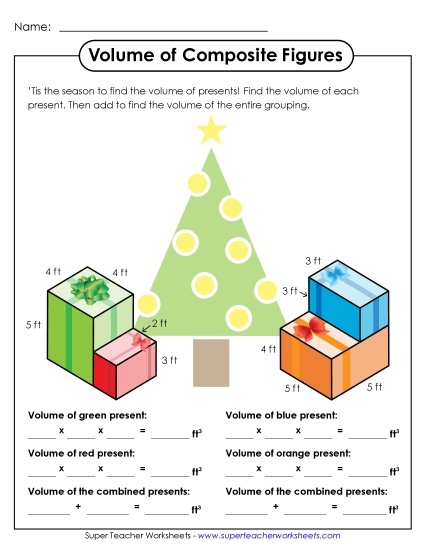 Calculating Volume - Volume of Composite Figures (Basic)