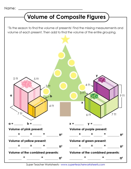 Calculating Volume - Volume of Composite Figures (Intermediate)
