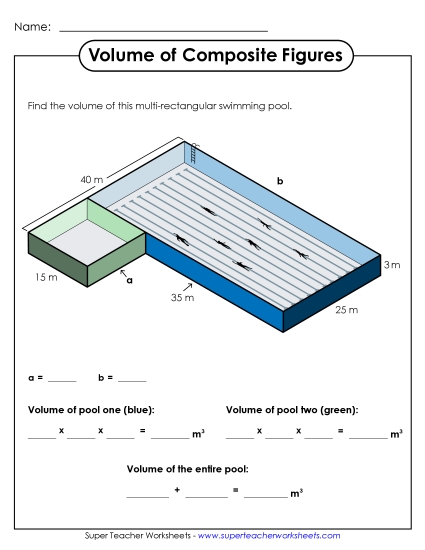 Intermediate: Some Missing Lengths Single, Whole Number Lengths - Volume of Composite Figures: Word Problem (Intermediate) Intermediate: Some Missing Lengths Single, Whole Number Lengths - Volume of Composite Figures: Word Problem (Intermediate)