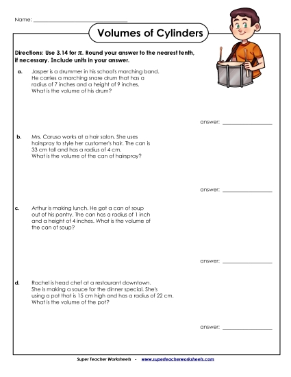 Level: Basic - Volumes of Cylinders: Word Problems (Basic) Level: Basic - Volumes of Cylinders: Word Problems (Basic)