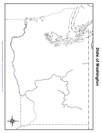Maps - Washington Map (Blank) Maps - Washington Map (Blank)