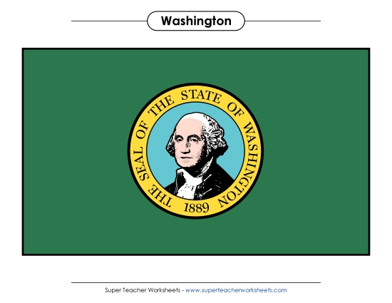 Flags & Seals - Washington State Flag (Full-Color Version) Flags & Seals - Washington State Flag (Full-Color Version)