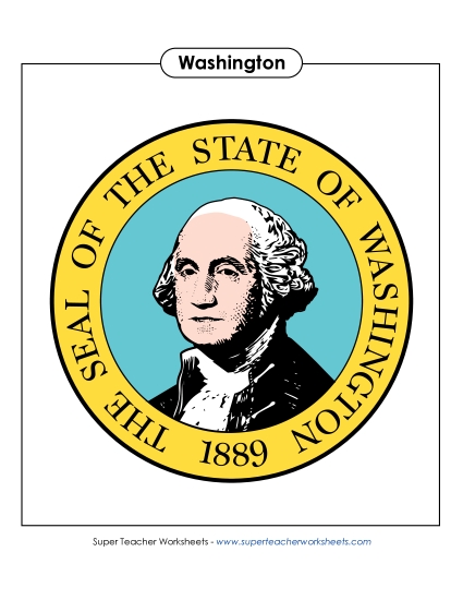 Flags & Seals - Washington State Seal (Full-Color Version)