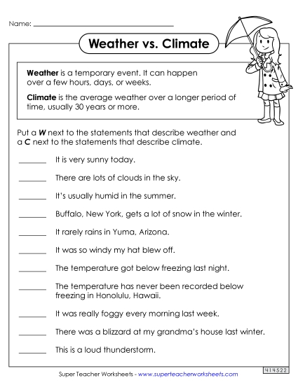 Weather or Climate? Weather or Climate?