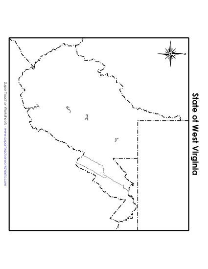 Maps - West Virginia Map (Blank)