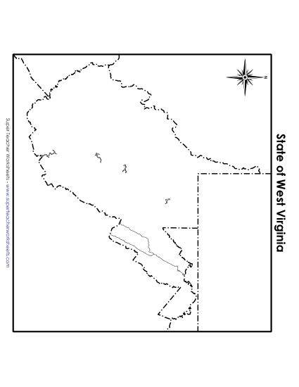 Maps - West Virginia State Map (Blank) Maps - West Virginia State Map (Blank)