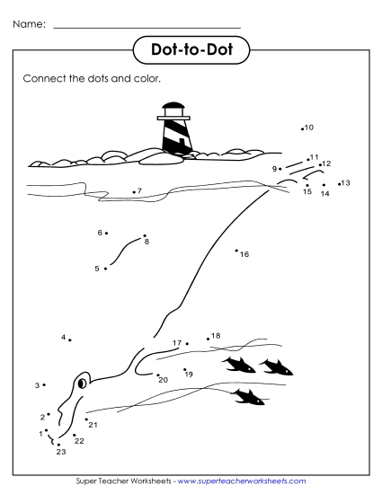 Dot-To-Dot - Whale Dot-to-Dot