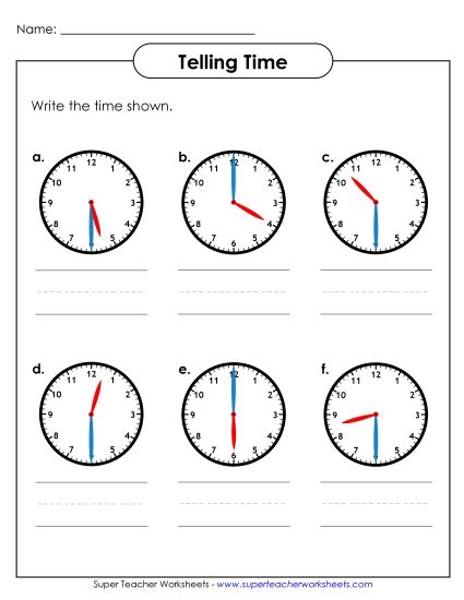 Reading Clocks: Nearest Half Hour - What is the time? Reading Clocks: Nearest Half Hour - What is the time?