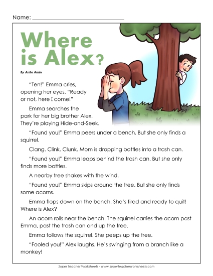 Fiction - Where's Alex? Fiction - Where's Alex?