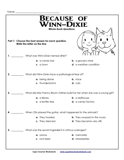 Whole Book - Whole Book Questions Whole Book - Whole Book Questions