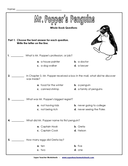 Whole Book - Whole Book Questions Whole Book - Whole Book Questions