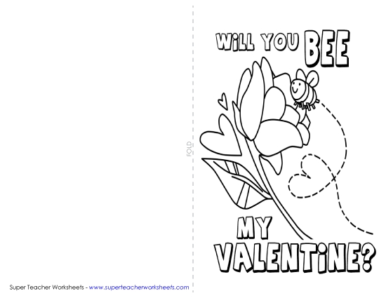 Cards - Will you BEE my Valentine? (Card)