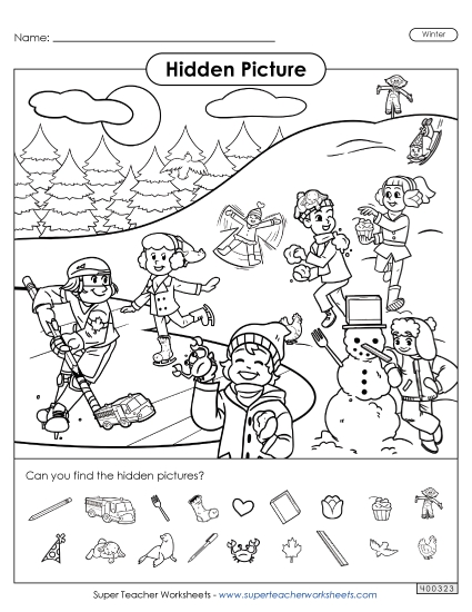 Hidden Pictures - Winter Hidden Pictures - Winter