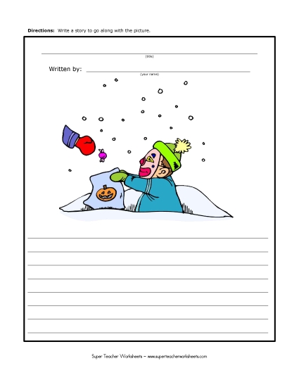 Winter Writing - Winter Trick-or-Treat (Color)