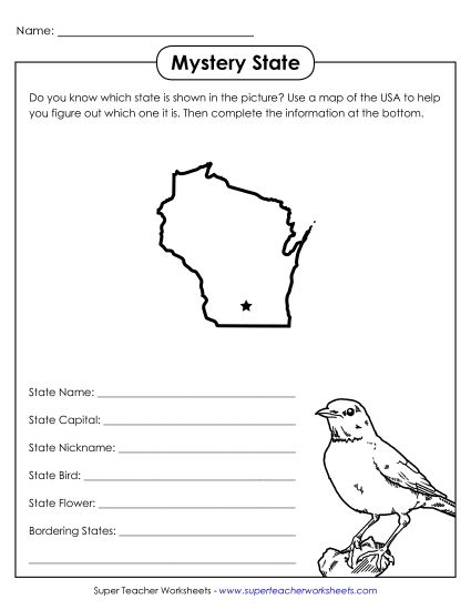 Sample Worksheet Images - Wisconsin - Mystery State Sample Worksheet Images - Wisconsin - Mystery State