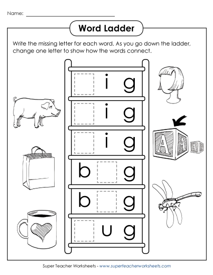Word Ladders - Word Ladder: Wig to Mug Word Ladders - Word Ladder: Wig to Mug
