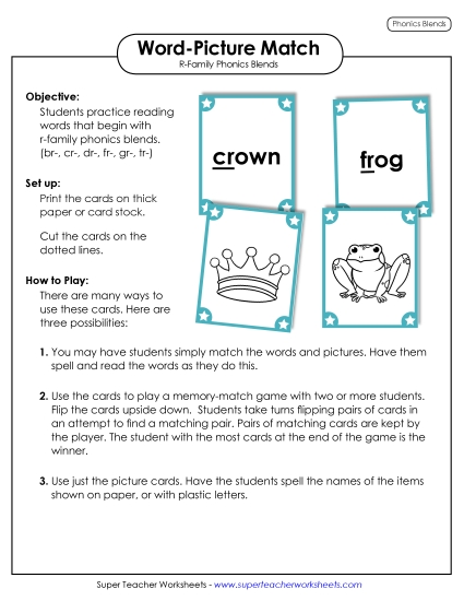 Cards & Games - Word-Picture Match