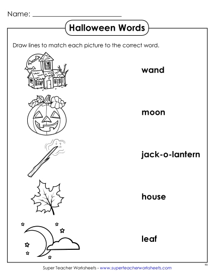 Phonics Worksheets - Word-Picture Match Phonics Worksheets - Word-Picture Match