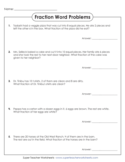 Simplifying Fractions - Word Problems: Simplifying Fractions Simplifying Fractions - Word Problems: Simplifying Fractions