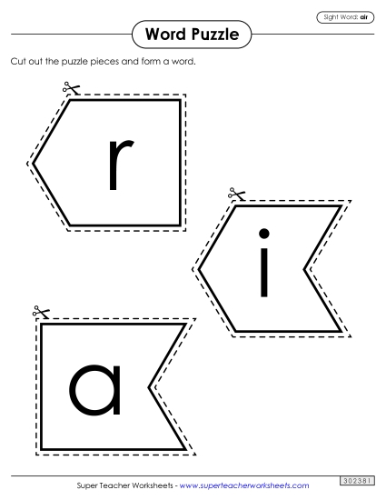 Word Puzzle: Air Word Puzzle: Air
