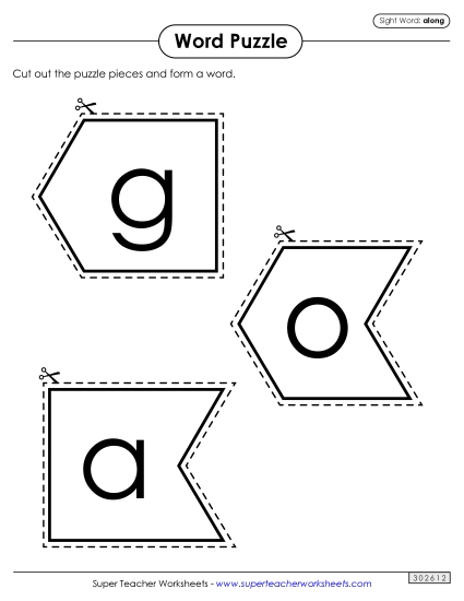 Word Puzzle: Along Word Puzzle: Along