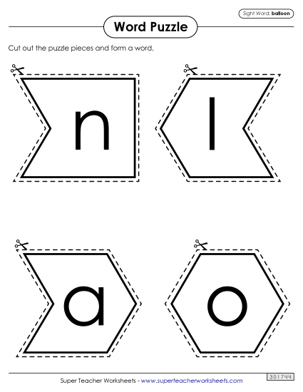 Word Puzzle: Balloon Word Puzzle: Balloon