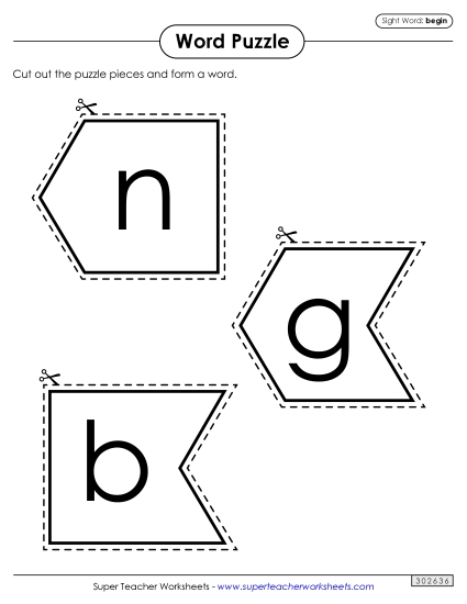 Word Puzzle: Begin