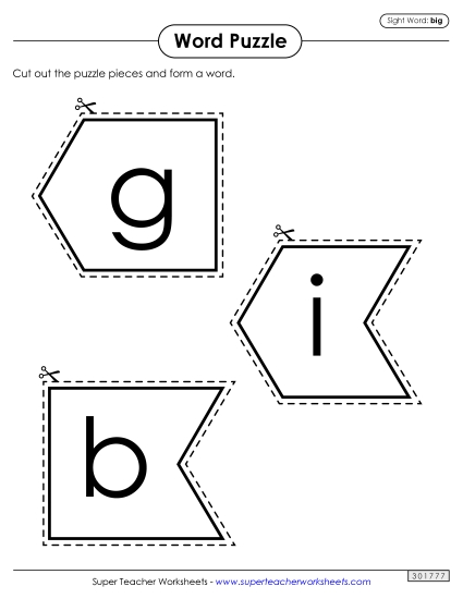 Word Puzzle: Big