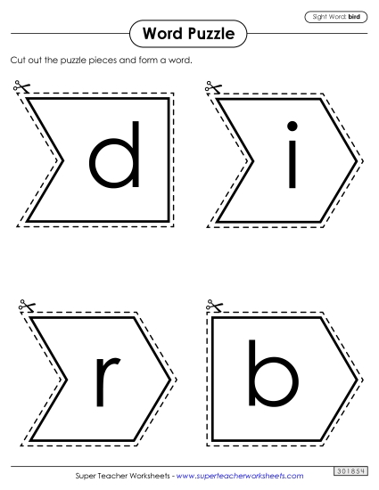 Word Puzzle: Bird Word Puzzle: Bird