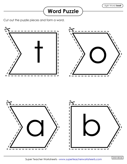 Word Puzzle: Boat Word Puzzle: Boat