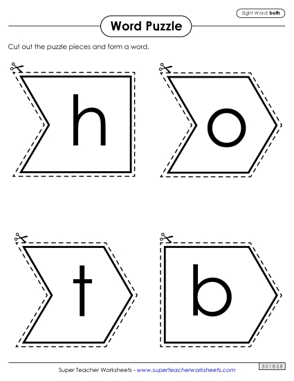 Word Puzzle: Both Word Puzzle: Both